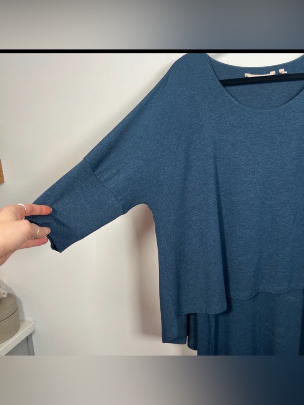 Soft Surroundings Perfect Layer Dress - Blue - Size M - Picture 3 of 6